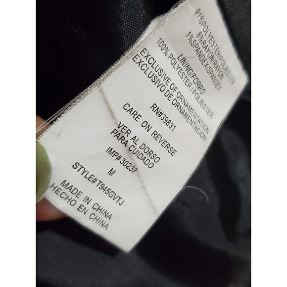 Jolt Women's Black Polyester Long Sleeve Buttons Front Casual Jacket Coat Size M - Picture 11 of 11